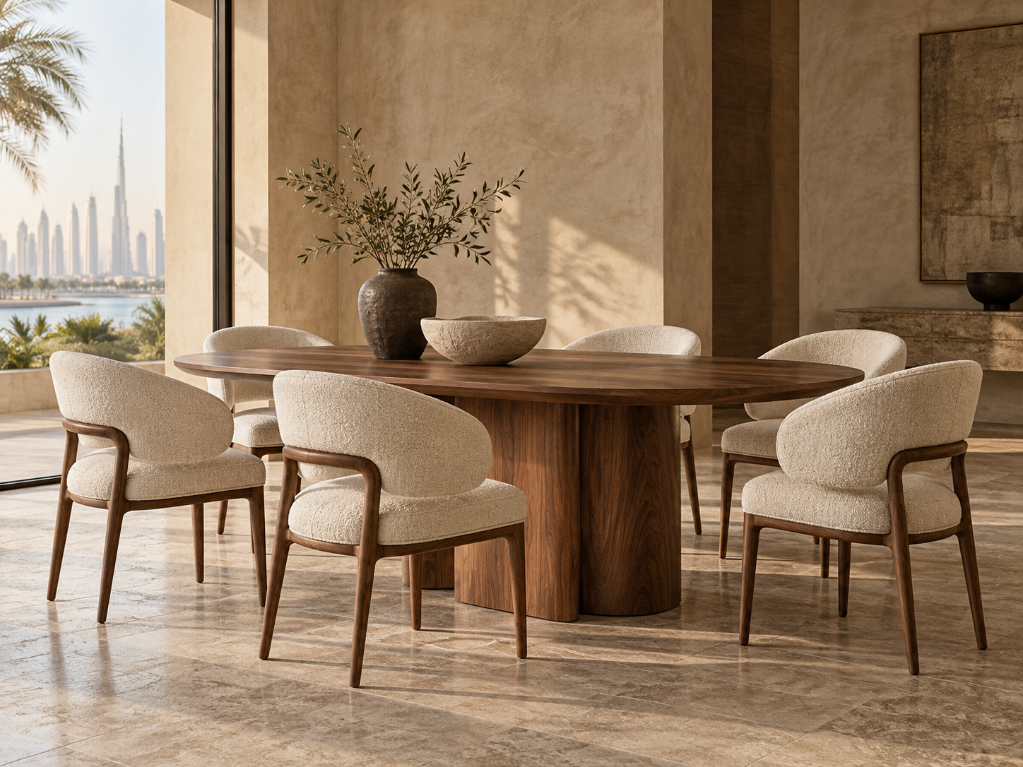 Illustrative modern dining collection concept